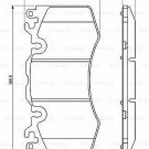 BOSCH 0986494440 Brake Pad Set, disc brake for LAND ROVER