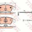 TRW GDB1768 Brake Pad Set, disc brake for AUDI
