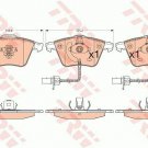 TRW GDB1554 Brake Pad Set, disc brake for AUDI