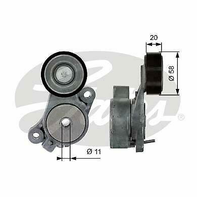 GATES T39040 Tensioner Pulley, v-ribbed belt for AUDI, SEAT, SKODA, VW