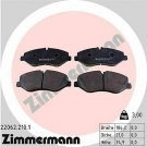ZIMMERMANN 22062.210.1 Brake Pad Set, disc brake for MERCEDES-BENZ