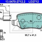 ATE 13.0470-2712.2 Brake Pad Set, disc brake for MERCEDES-BENZ