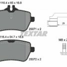 TEXTAR 2507103 Brake Pad Set, disc brake for MERCEDES-BENZ