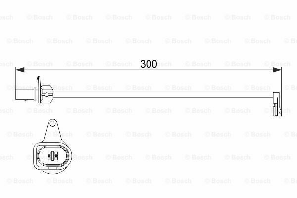 BOSCH 1987474505 Warning Contact, brake pad wear for AUDI