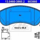 ATE 13.0460-3860.2 Brake Pad Set, disc brake for VW