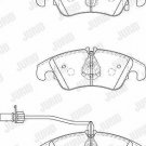 JURID 573247JC Brake Pad Set, disc brake for AUDI
