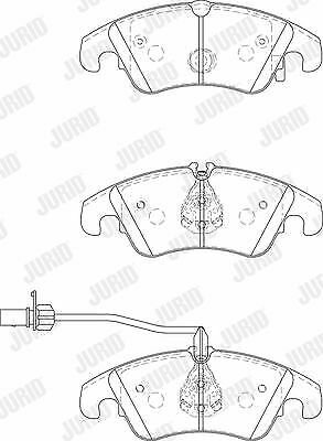 JURID 573247JC Brake Pad Set, disc brake for AUDI