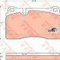 TRW GDB1670 Brake Pad Set, disc brake for VW