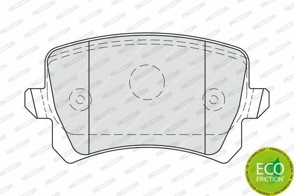 FERODO FDB4058 Brake Pad Set, disc brake for AUDI, SEAT, VW
