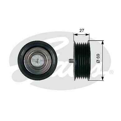 GATES T36487 Deflection/Guide Pulley, v-ribbed belt for MERCEDES-BENZ