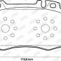 JURID 573092JC Brake Pad Set, disc brake for MERCEDES-BENZ