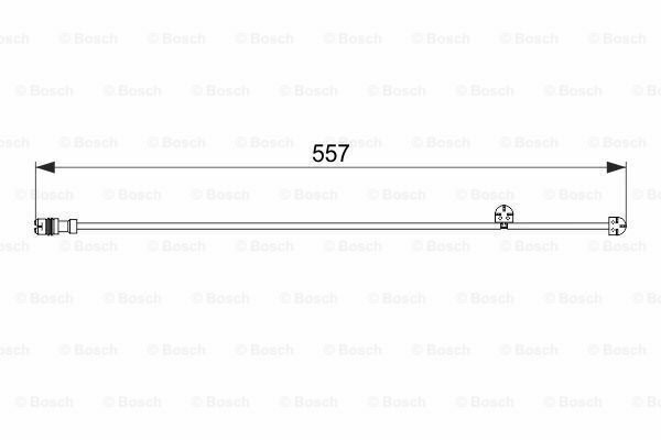 BOSCH 1987474555 Warning Contact, brake pad wear for PORSCHE