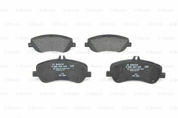 BOSCH 0986494302 Brake Pad Set, disc brake for MERCEDES-BENZ