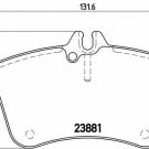 BREMBO P50057 Brake Pad Set, disc brake for MERCEDES-BENZ