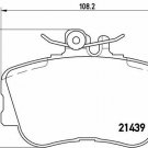 BREMBO P06017 Brake Pad Set, disc brake for MERCEDES-BENZ