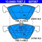 ATE 13.0460-7087.2 Brake Pad Set, disc brake for CHRYSLER, MERCEDES-BENZ