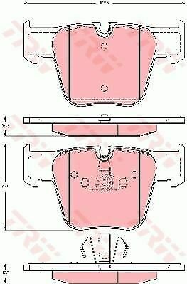 TRW GDB1674 Brake Pad Set, disc brake for MERCEDES-BENZ