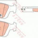 TRW GDB1100 Brake Pad Set, disc brake for BMW
