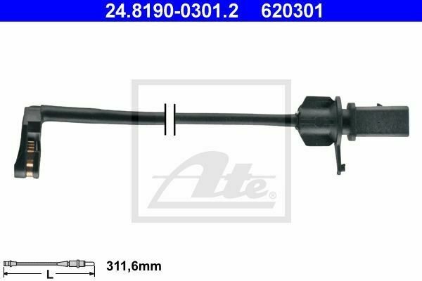 ATE 24.8190-0301.2 Warning Contact, brake pad wear for AUDI