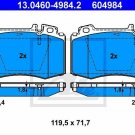 ATE 13.0460-4984.2 Brake Pad Set, disc brake for MERCEDES-BENZ