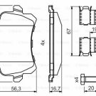 BOSCH 0986494731 Brake Pad Set, disc brake for AUDI, SEAT, VW
