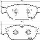 BREMBO P85127 Brake Pad Set, disc brake for AUDI