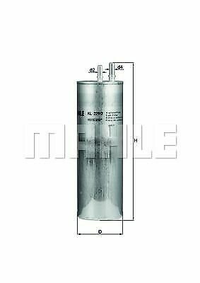 MAHLE KL 229/2 Fuel filter for VW