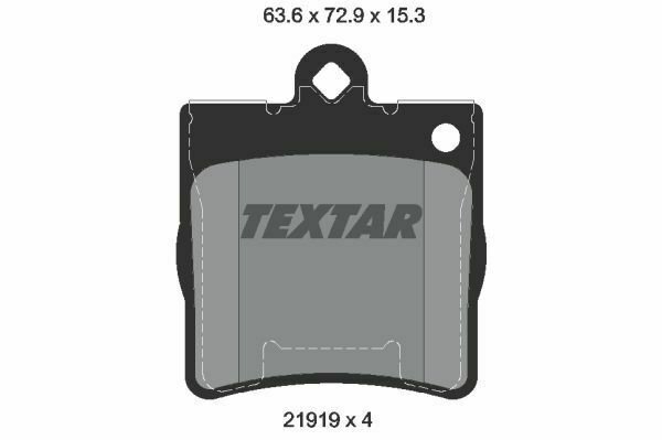 TEXTAR 2191901 Brake Pad Set, disc brake for MERCEDES-BENZ