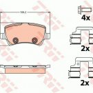 TRW GDB2125 Brake Pad Set, disc brake for VOLVO