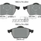 TEXTAR 2193801 Brake Pad Set, disc brake for AUDI, VW