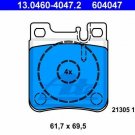 ATE 13.0460-4047.2 Brake Pad Set, disc brake for CHRYSLER, MERCEDES-BENZ