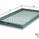 MAHLE LX 3594/S Air Filter for MERCEDES-BENZ