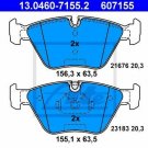 ATE 13.0460-7155.2 Brake Pad Set, disc brake for BMW, MG