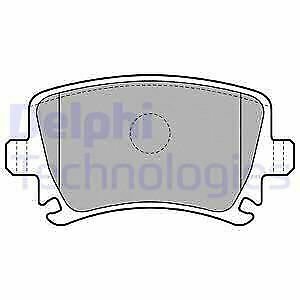 DELPHI LP1824 Brake Pad Set, disc brake for AUDI, SEAT, SKODA, VW