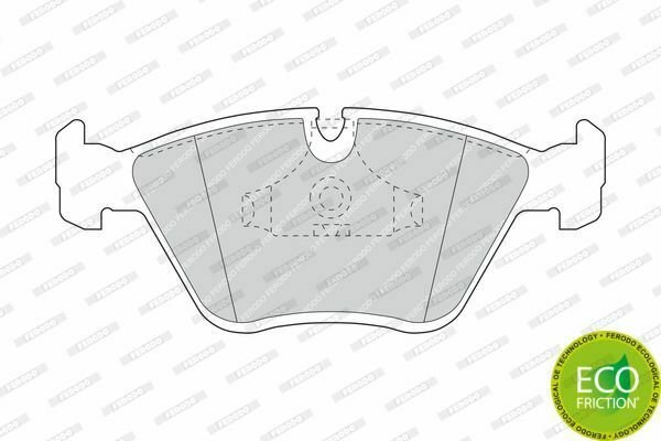 FERODO FDB779 Brake Pad Set, disc brake for BMW, WIESMANN
