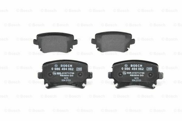 BOSCH 0986494062 Brake Pad Set, disc brake for AUDI, SEAT, SKODA, VW