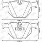 JURID 573224JC Brake Pad Set, disc brake for BMW