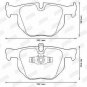 JURID 573285JC Brake Pad Set, disc brake for BMW
