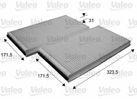 VALEO 698863 Filter, interior air for ALPINA, BMW
