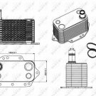 NRF 31281 Oil Cooler, engine oil for BMW