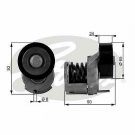 GATES T38439 Tensioner Pulley, v-ribbed belt for AUDI, SEAT, SKODA, VW