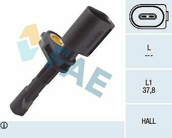 FAE 78106 Sensor, wheel speed for AUDI, SEAT, SKODA, VW
