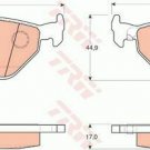 TRW GDB1265 Brake Pad Set, disc brake for ALPINA, BMW