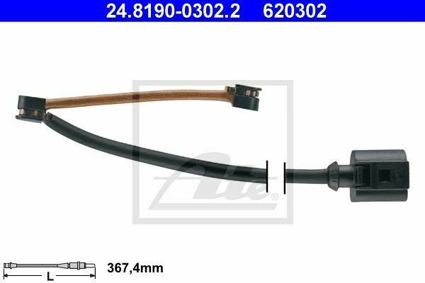 ATE 24.8190-0302.2 Warning Contact, brake pad wear for AUDI, SEAT