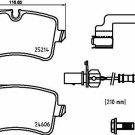 BREMBO P85150 Brake Pad Set, disc brake for AUDI, PORSCHE