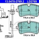 ATE 13.0470-2769.2 Brake Pad Set, disc brake for AUDI