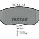 TEXTAR 2208701 Brake Pad Set, disc brake for FIAT, NISSAN, OPEL, RENAULT