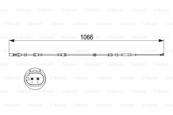 BOSCH 1987473501 Warning Contact, brake pad wear for BMW, ROLLS-ROYCE