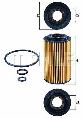 MAHLE OX 153/7D2 Oil Filter for DODGE, INFINITI, JEEP, LAND ROVER, MERCEDES-BENZ