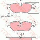 TRW GDB1258 Brake Pad Set, disc brake for CITROËN, FIAT, LANCIA, PEUGEOT
